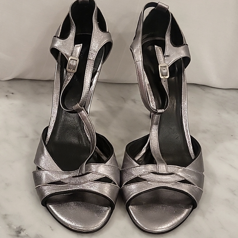 Faconnable silver high heels